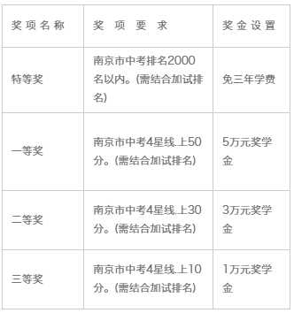 南京三中国际部美达菲学校奖学金